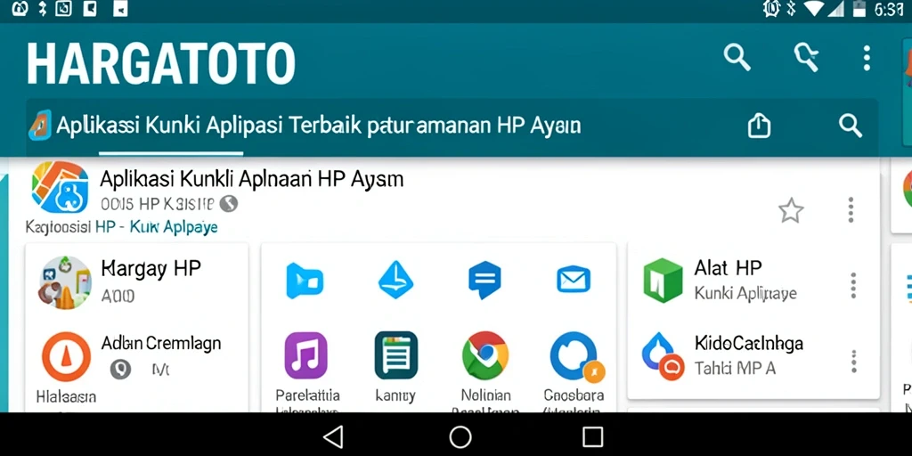 Tampilan antarmuka HARGATOTO yang sederhana dan intuitif.