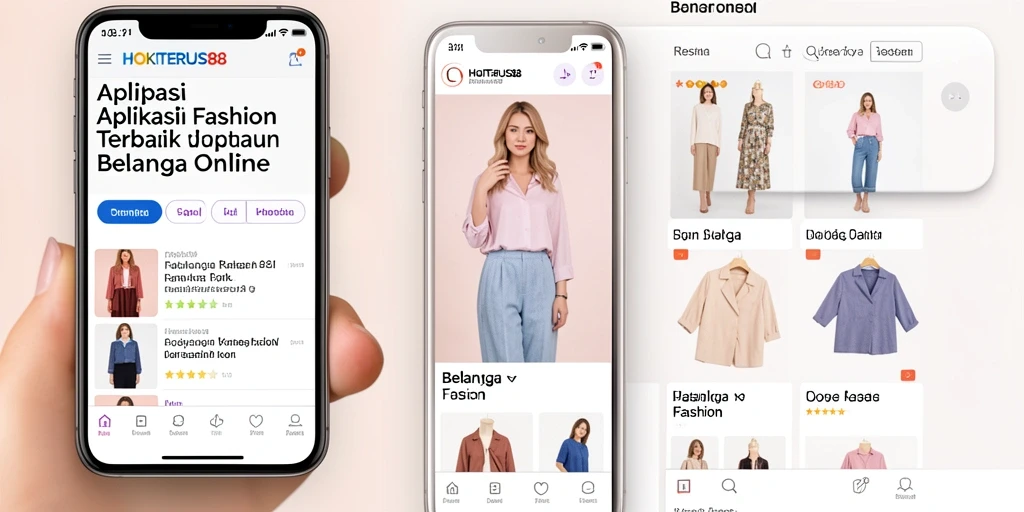 Tampilan layar utama HOKITERUS88 dengan berbagai pilihan fashion.