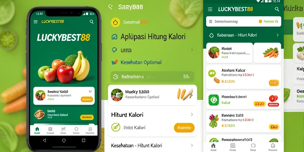 Tampilan antarmuka LUCKYBEST88 yang user-friendly untuk menghitung kalori.