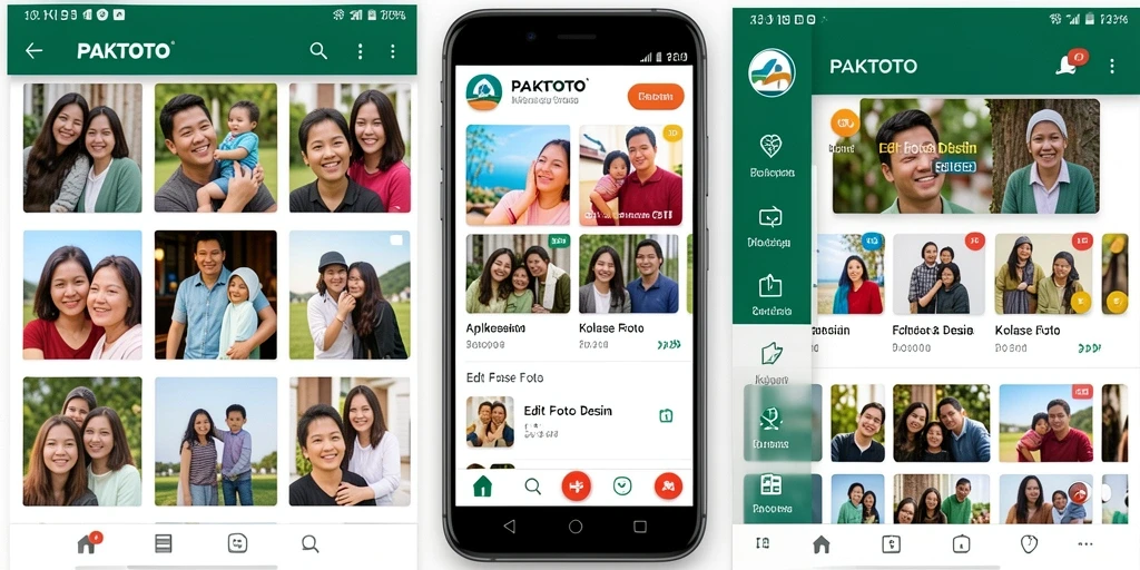 Antarmuka PAKTOTO yang menarik saat membuat kolase foto.