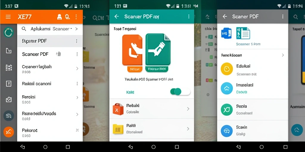 Antarmuka XE77 yang sederhana dan fungsional untuk Scanner PDF.