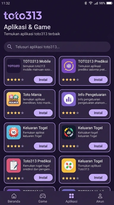 toto313 — Indeks Aplikasi Populer & Kanal Uji Terpercaya